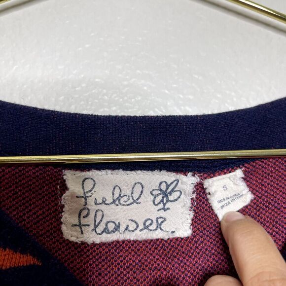 Field Flower Anthropologie Sweater Tunic Dress Small Megara Floral Twee Soft - Picture 7 of 11